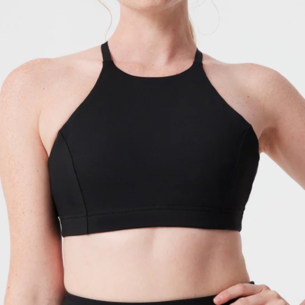 Outdoor Voices FreeForm Strappy Bra, Black, Size M